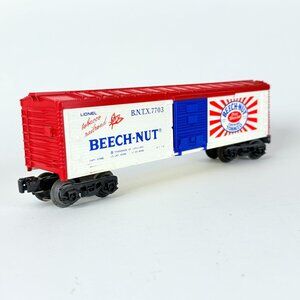 Vintage Lionel Beech-Nut Tobacco Freight Train O Scale Train Boxcar Red White Bl